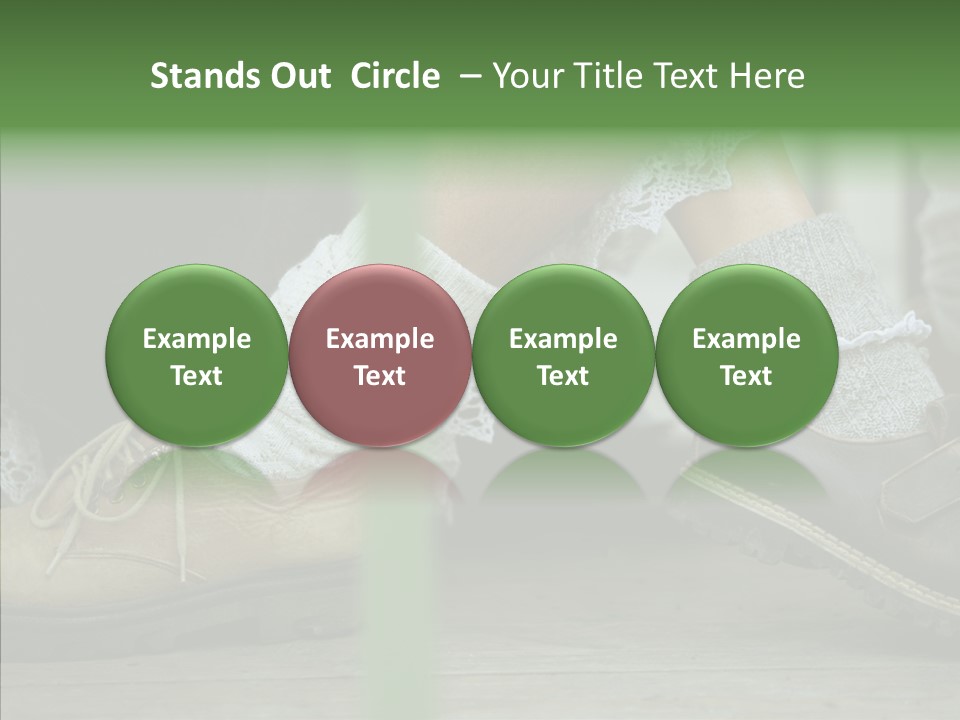 Young Couple Playing Footsie PowerPoint Template