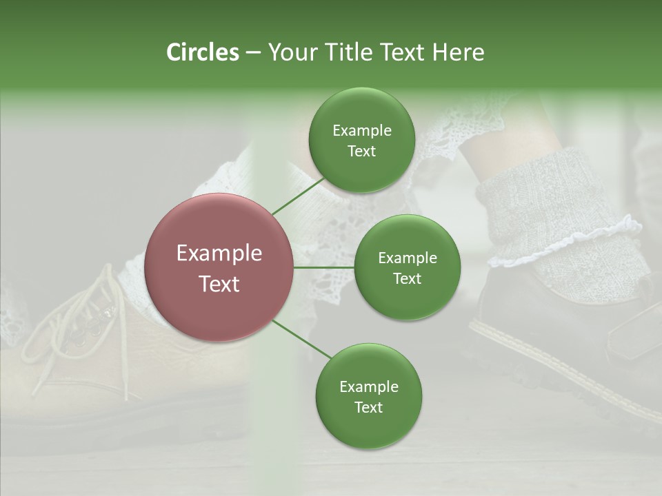 Young Couple Playing Footsie PowerPoint Template