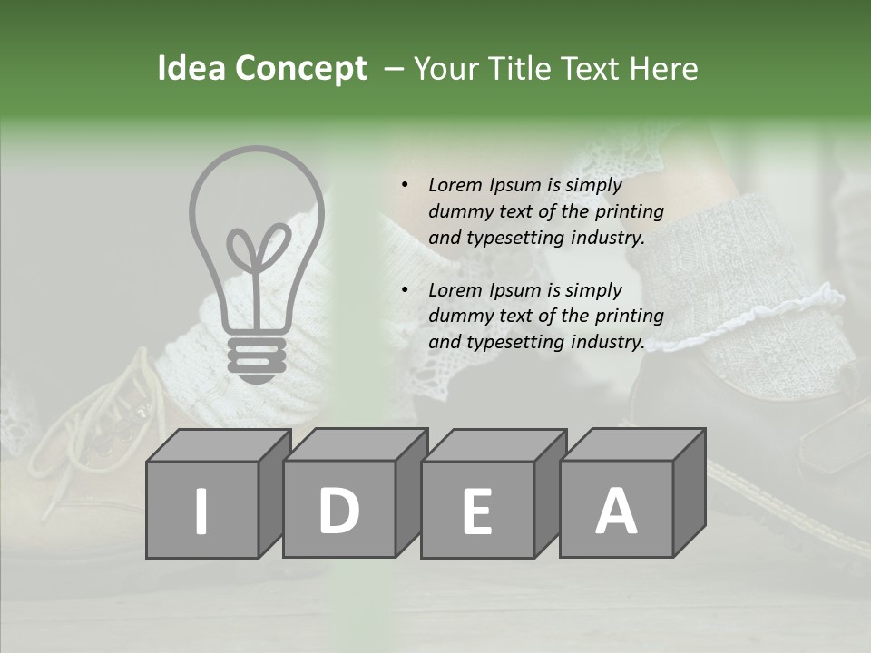 Young Couple Playing Footsie PowerPoint Template