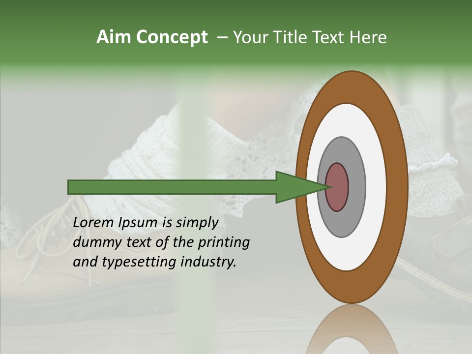 Young Couple Playing Footsie PowerPoint Template