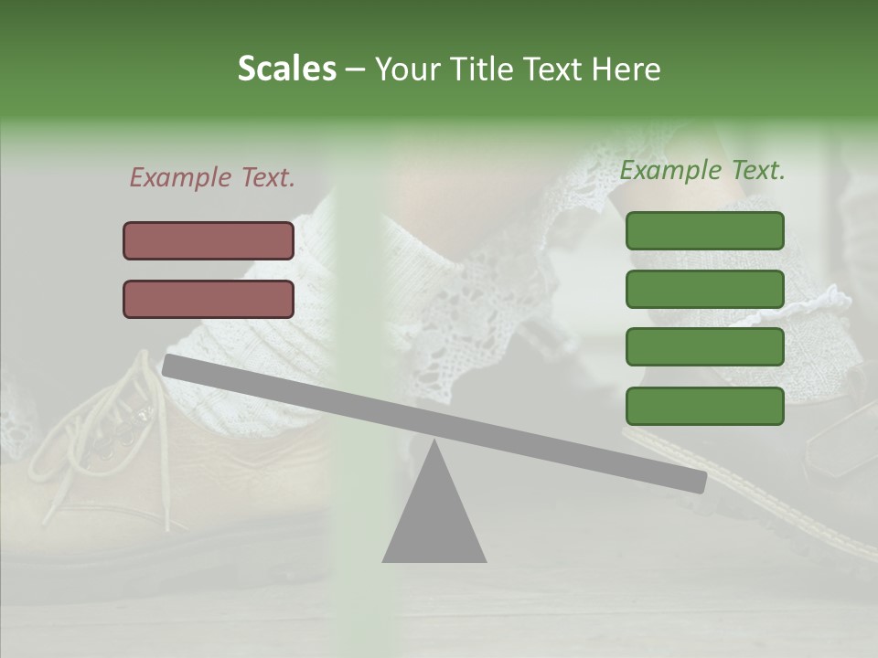 Young Couple Playing Footsie PowerPoint Template