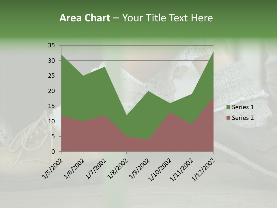 Young Couple Playing Footsie PowerPoint Template