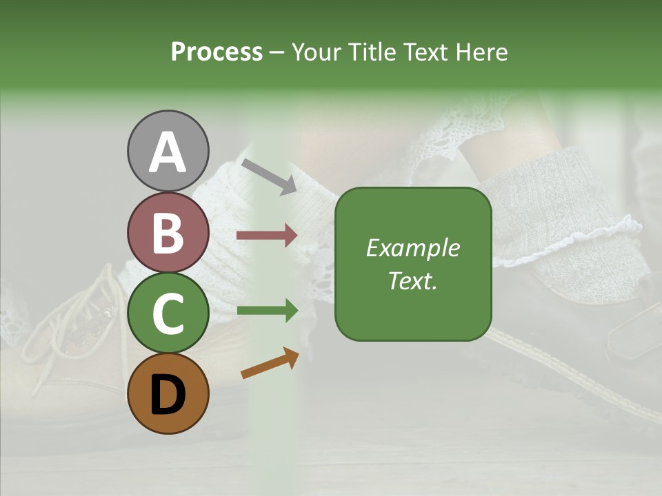 Young Couple Playing Footsie PowerPoint Template