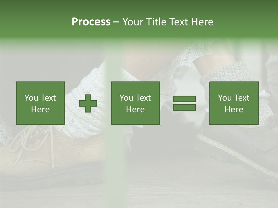 Young Couple Playing Footsie PowerPoint Template