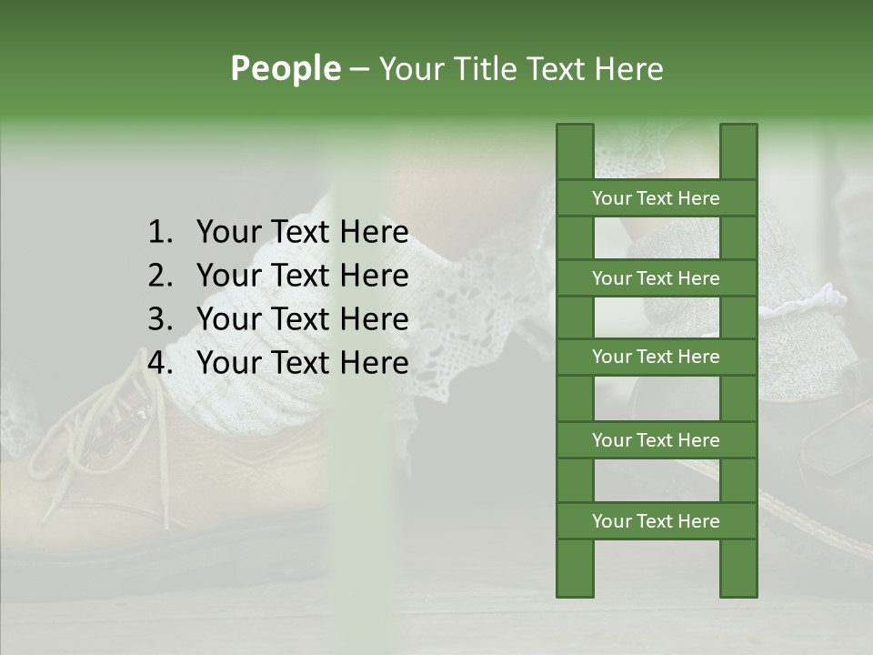 Young Couple Playing Footsie PowerPoint Template