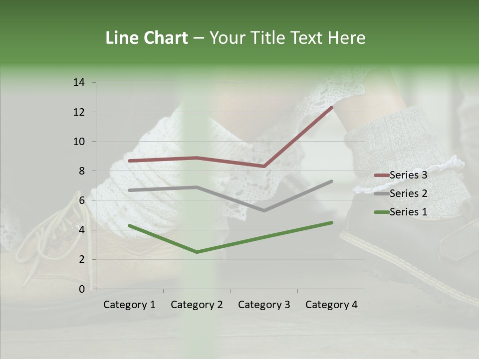 Young Couple Playing Footsie PowerPoint Template