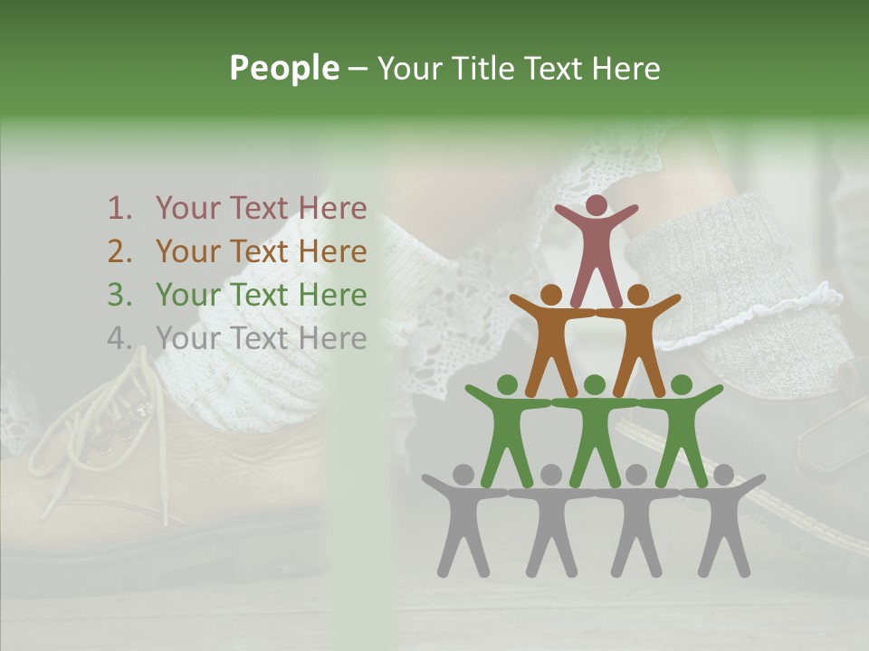 Young Couple Playing Footsie PowerPoint Template