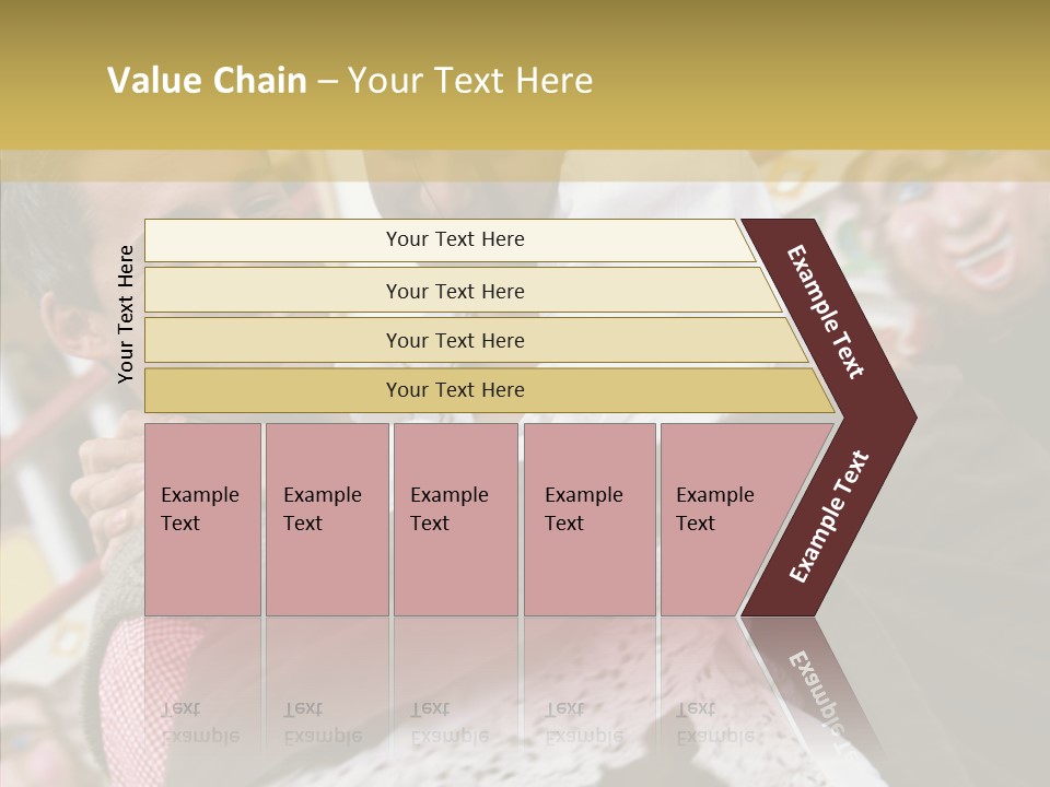 Man In Love At The Hands Of Your Favorite Bear PowerPoint Template