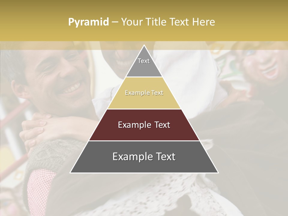 Man In Love At The Hands Of Your Favorite Bear PowerPoint Template