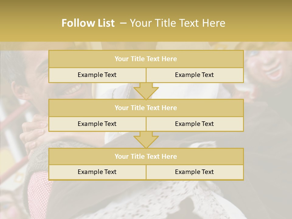 Man In Love At The Hands Of Your Favorite Bear PowerPoint Template