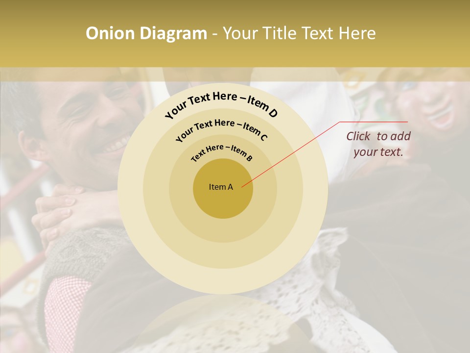 Man In Love At The Hands Of Your Favorite Bear PowerPoint Template