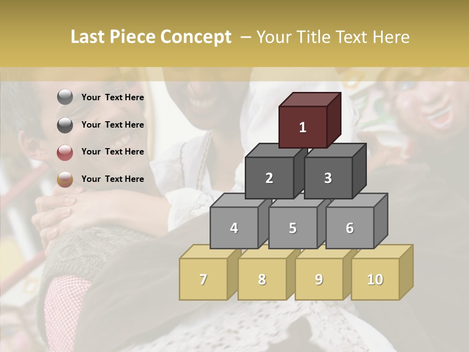 Man In Love At The Hands Of Your Favorite Bear PowerPoint Template