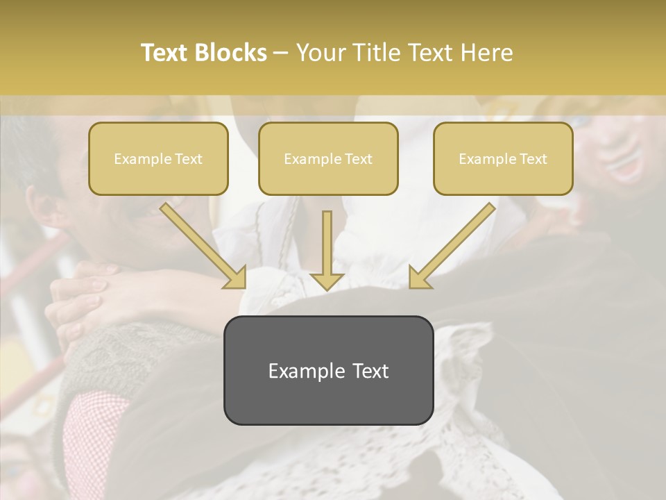 Man In Love At The Hands Of Your Favorite Bear PowerPoint Template