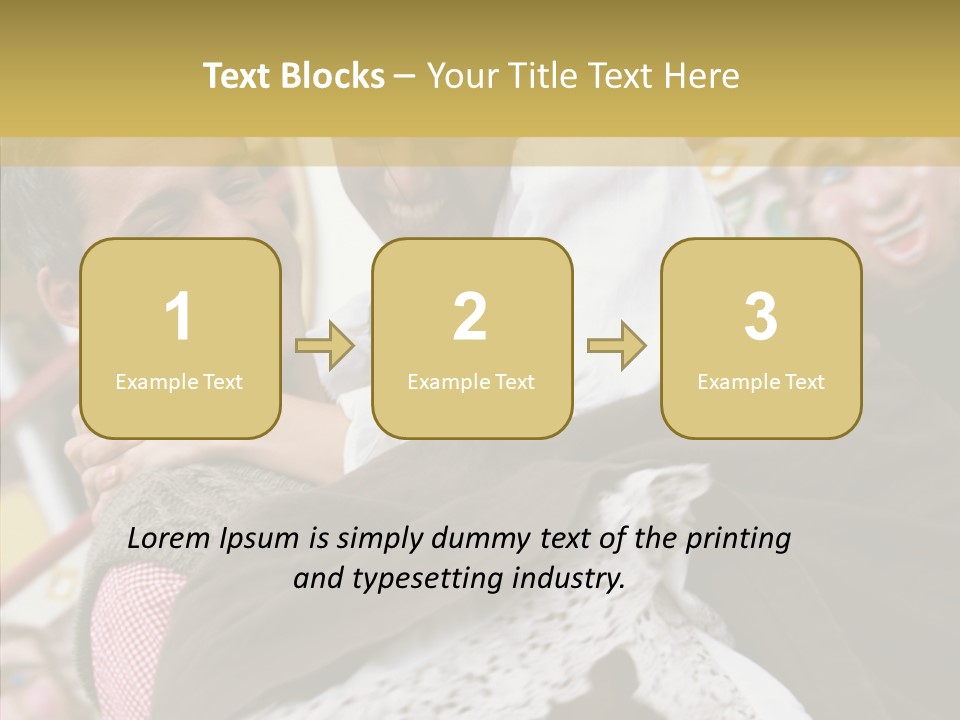 Man In Love At The Hands Of Your Favorite Bear PowerPoint Template