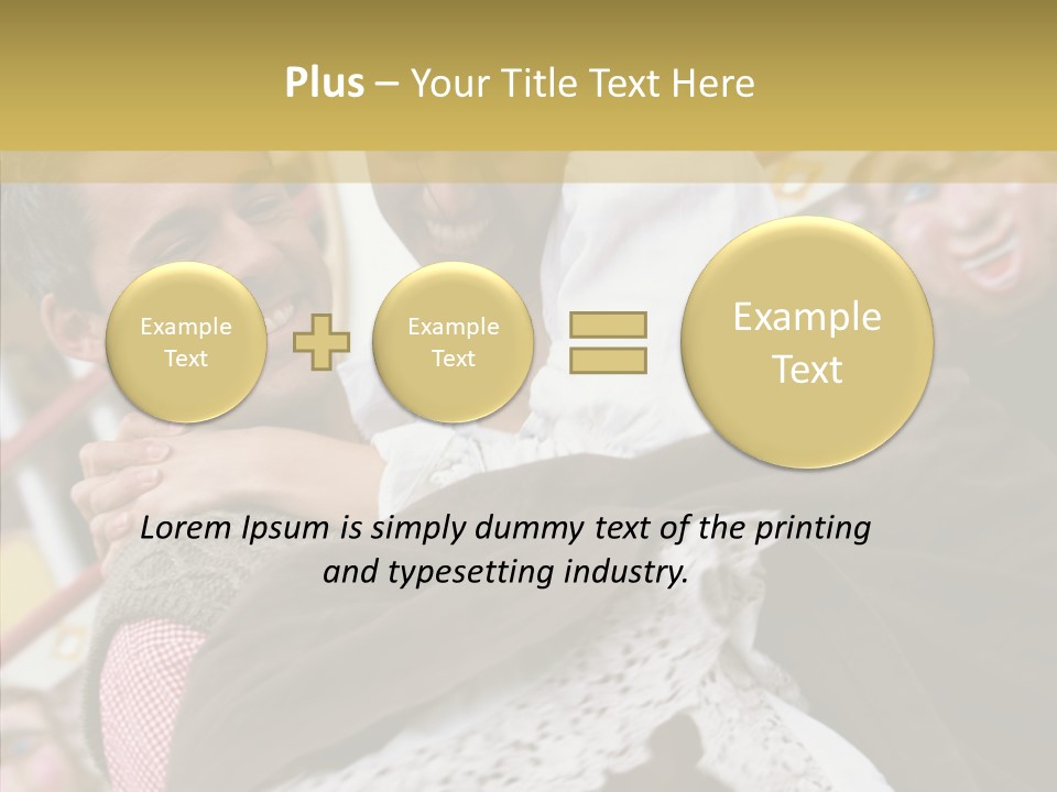 Man In Love At The Hands Of Your Favorite Bear PowerPoint Template