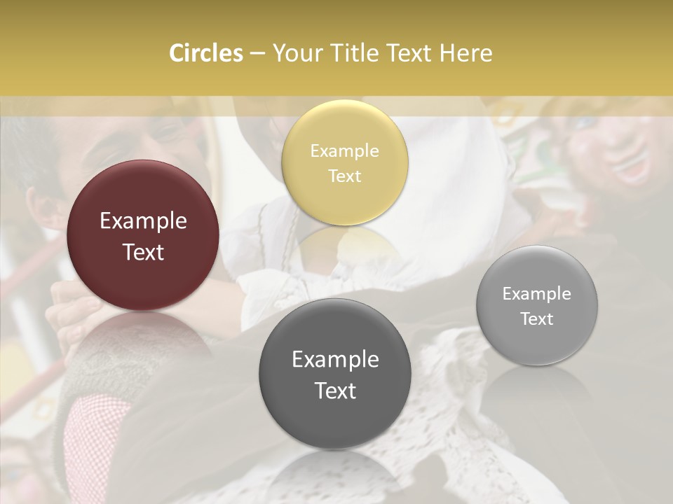 Man In Love At The Hands Of Your Favorite Bear PowerPoint Template