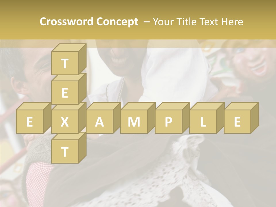 Man In Love At The Hands Of Your Favorite Bear PowerPoint Template