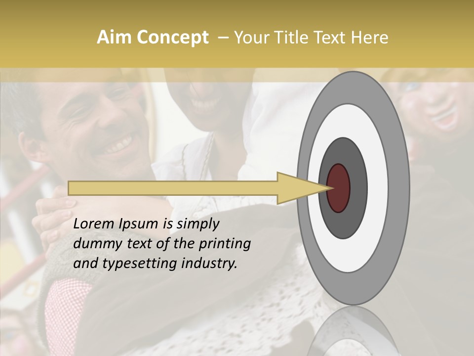 Man In Love At The Hands Of Your Favorite Bear PowerPoint Template