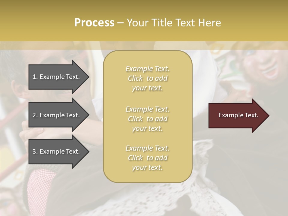 Man In Love At The Hands Of Your Favorite Bear PowerPoint Template