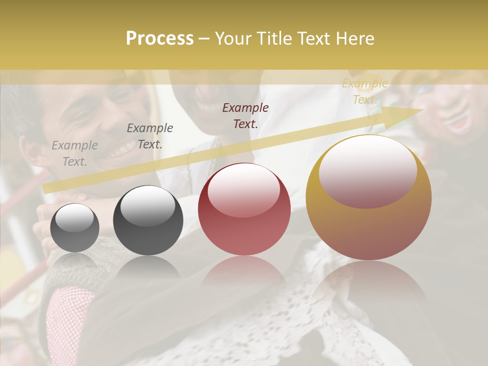 Man In Love At The Hands Of Your Favorite Bear PowerPoint Template