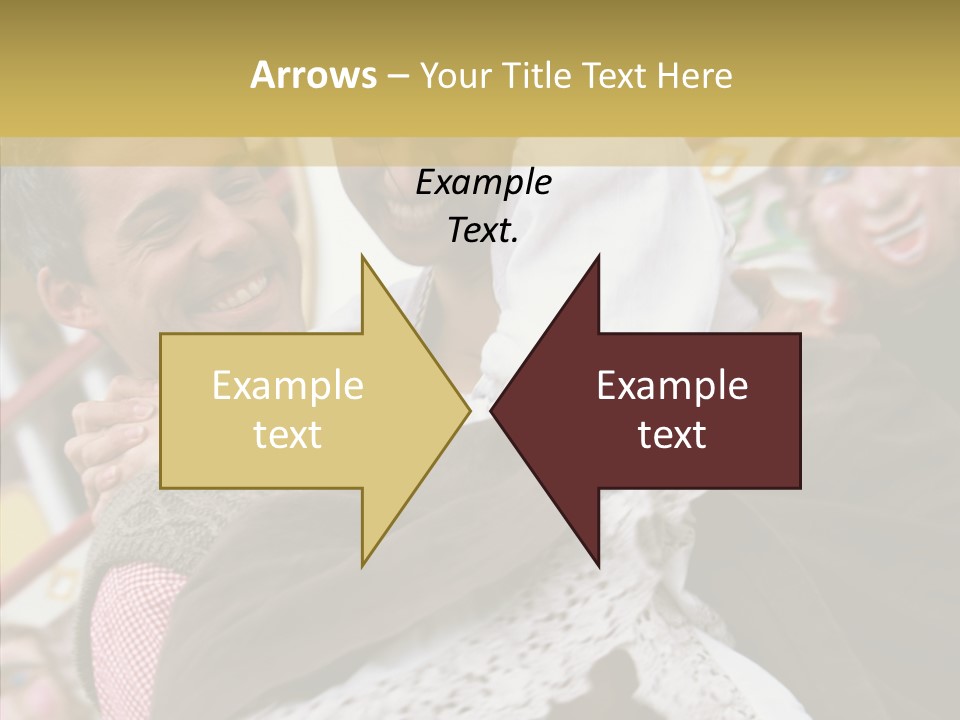 Man In Love At The Hands Of Your Favorite Bear PowerPoint Template