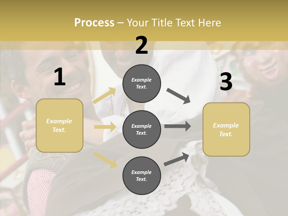 Man In Love At The Hands Of Your Favorite Bear PowerPoint Template