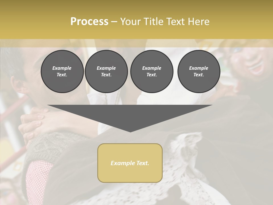 Man In Love At The Hands Of Your Favorite Bear PowerPoint Template