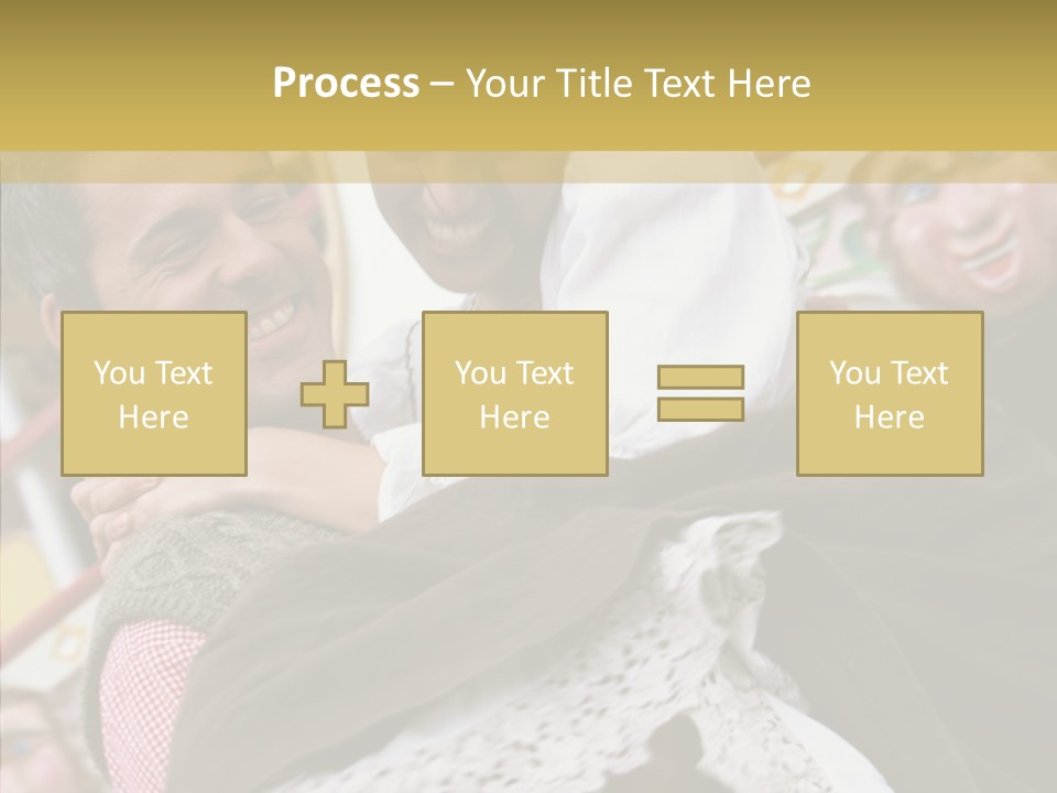 Man In Love At The Hands Of Your Favorite Bear PowerPoint Template