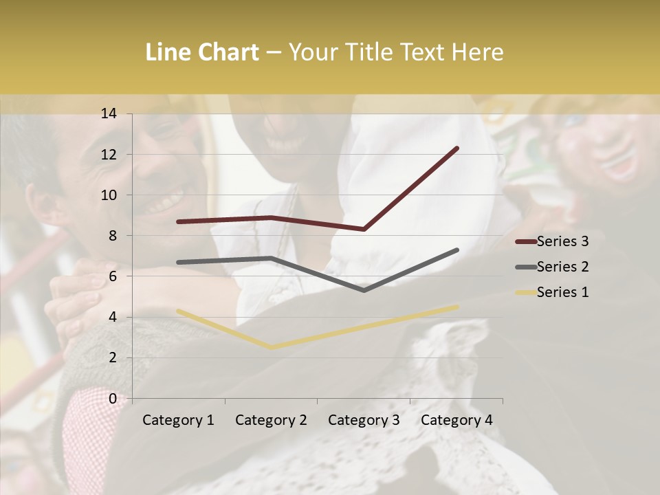 Man In Love At The Hands Of Your Favorite Bear PowerPoint Template