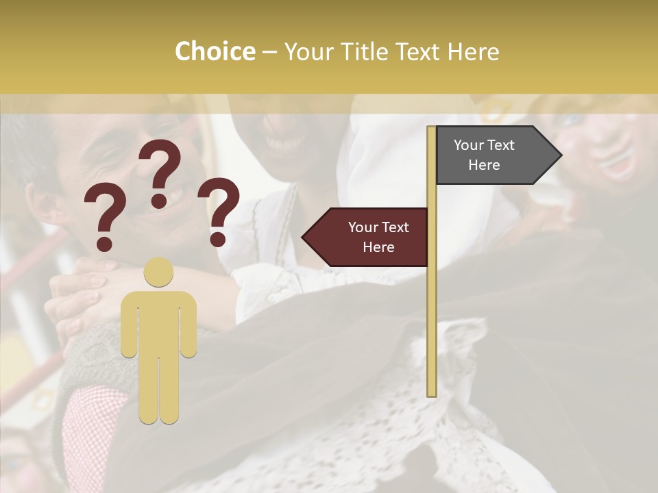 Man In Love At The Hands Of Your Favorite Bear PowerPoint Template