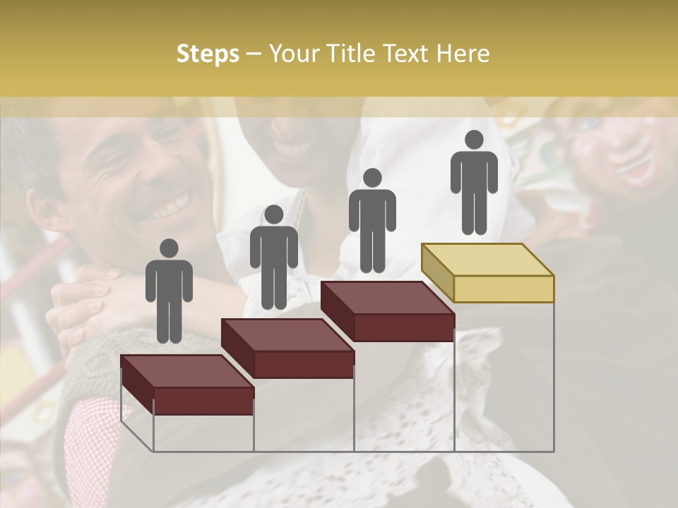 Man In Love At The Hands Of Your Favorite Bear PowerPoint Template