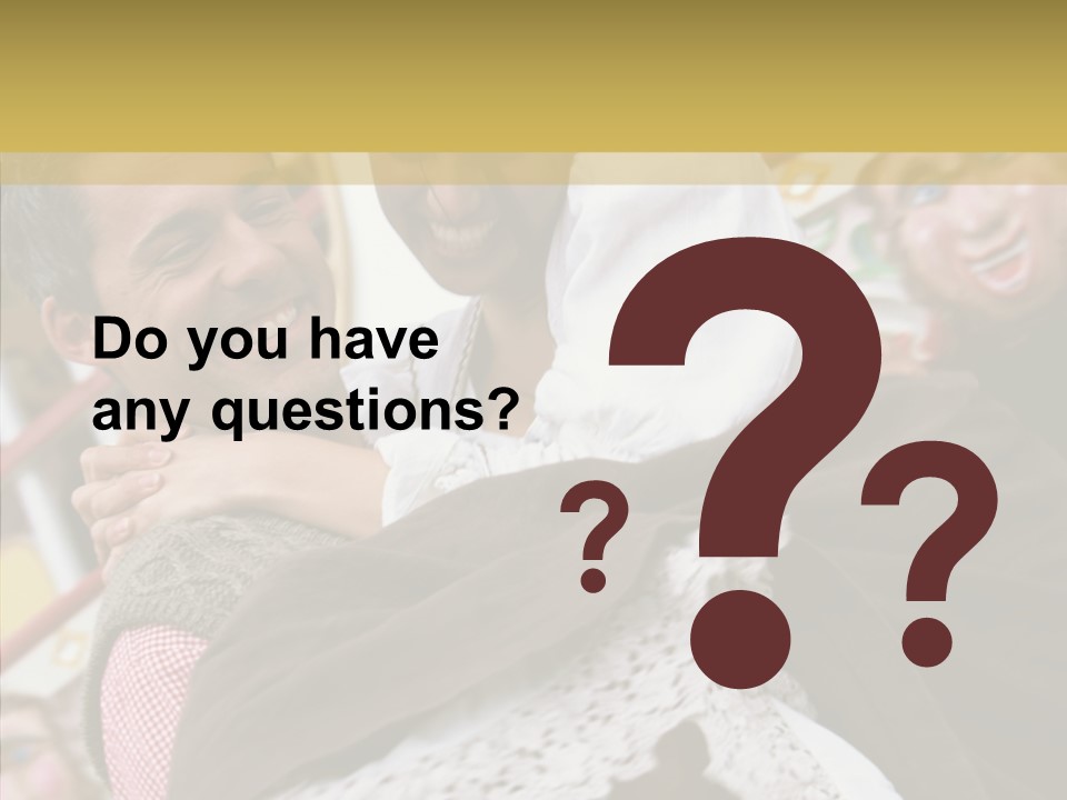 Man In Love At The Hands Of Your Favorite Bear PowerPoint Template