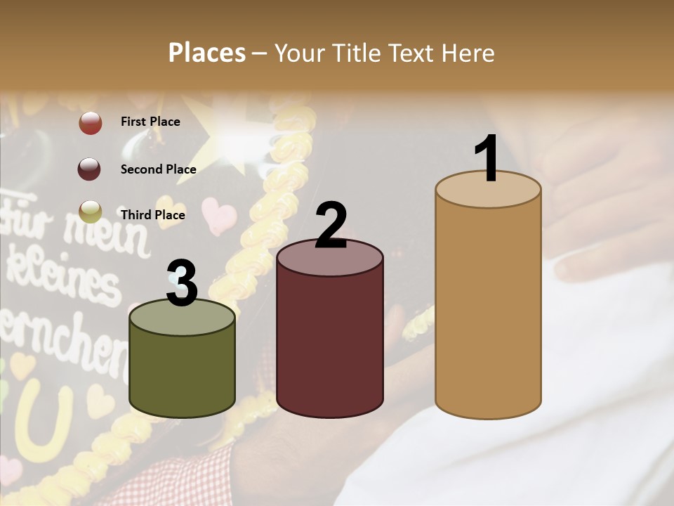 People In Love Are Kissing Near A Chocolate Heart PowerPoint Template