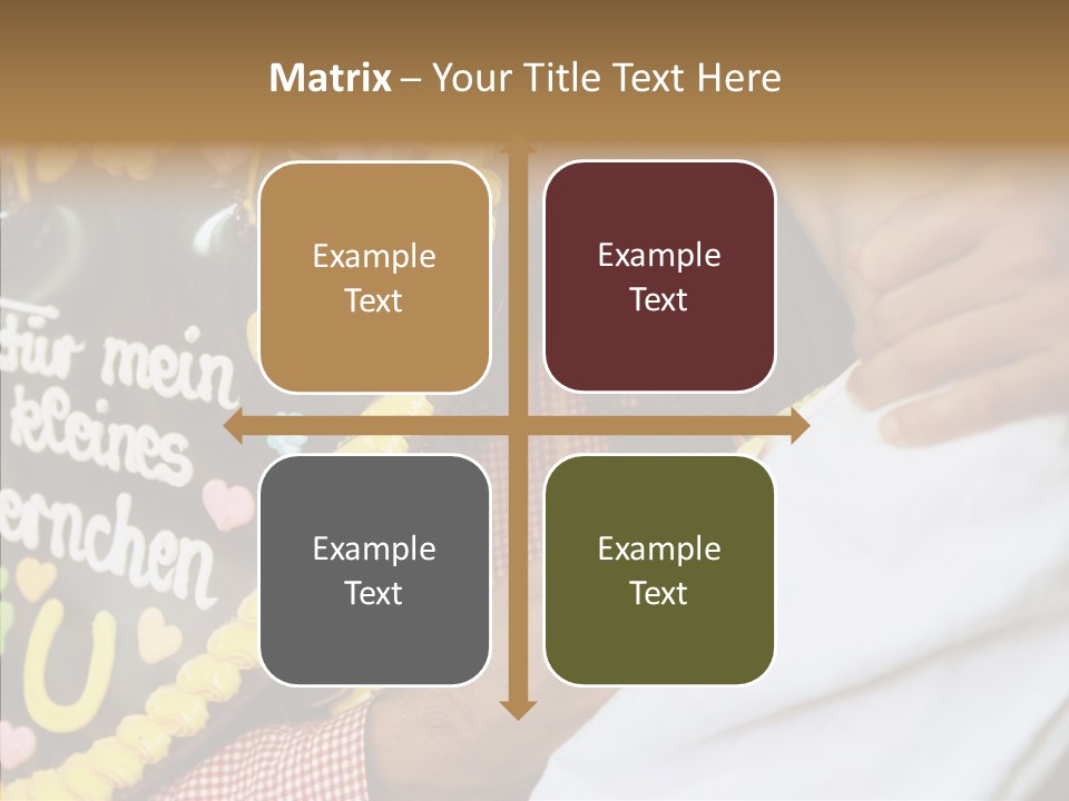 People In Love Are Kissing Near A Chocolate Heart PowerPoint Template