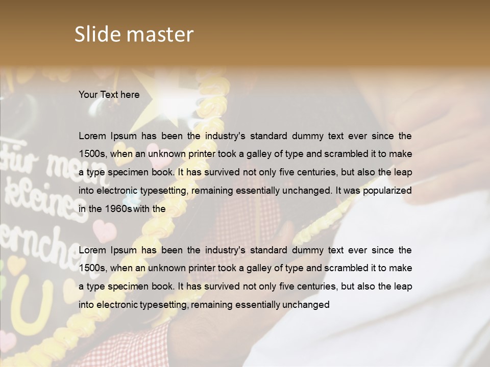 People In Love Are Kissing Near A Chocolate Heart PowerPoint Template