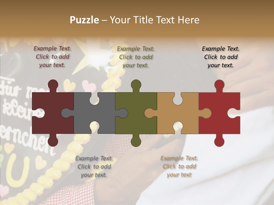 People In Love Are Kissing Near A Chocolate Heart PowerPoint Template