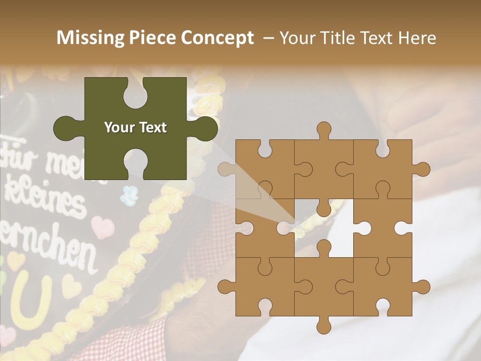 People In Love Are Kissing Near A Chocolate Heart PowerPoint Template