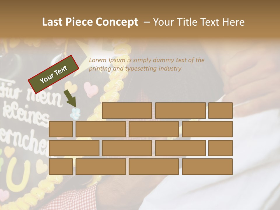 People In Love Are Kissing Near A Chocolate Heart PowerPoint Template