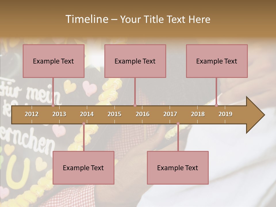 People In Love Are Kissing Near A Chocolate Heart PowerPoint Template