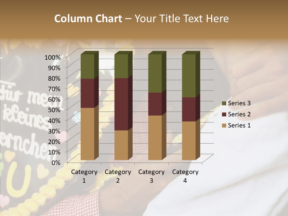 People In Love Are Kissing Near A Chocolate Heart PowerPoint Template