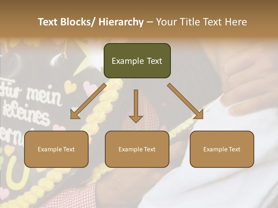 People In Love Are Kissing Near A Chocolate Heart PowerPoint Template