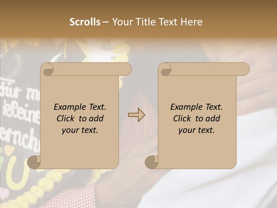 People In Love Are Kissing Near A Chocolate Heart PowerPoint Template