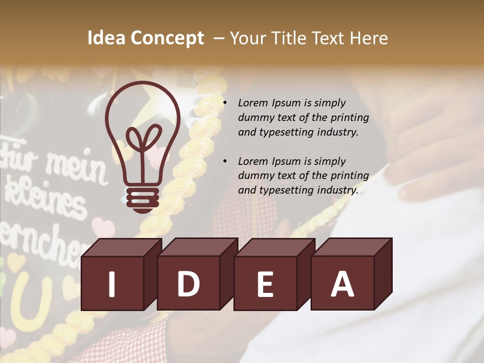 People In Love Are Kissing Near A Chocolate Heart PowerPoint Template