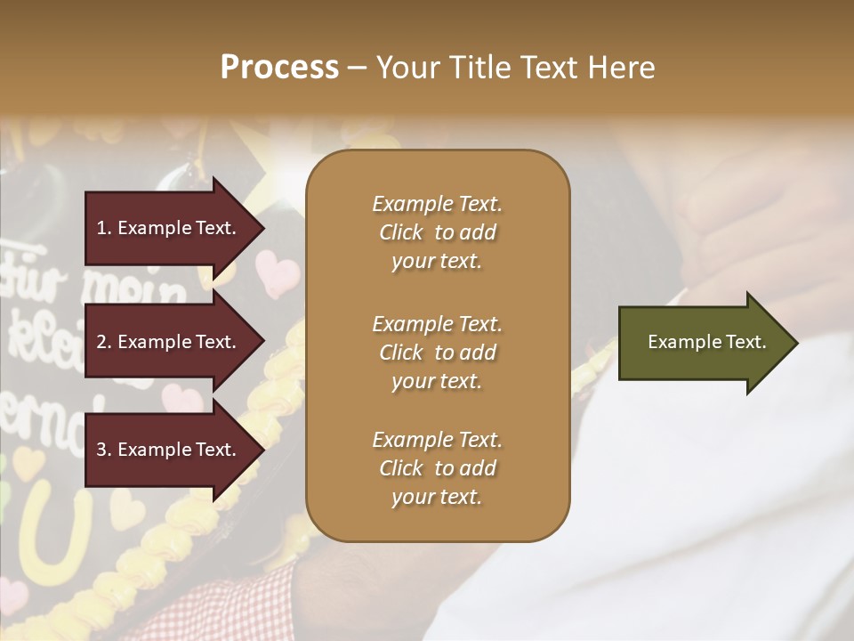 People In Love Are Kissing Near A Chocolate Heart PowerPoint Template