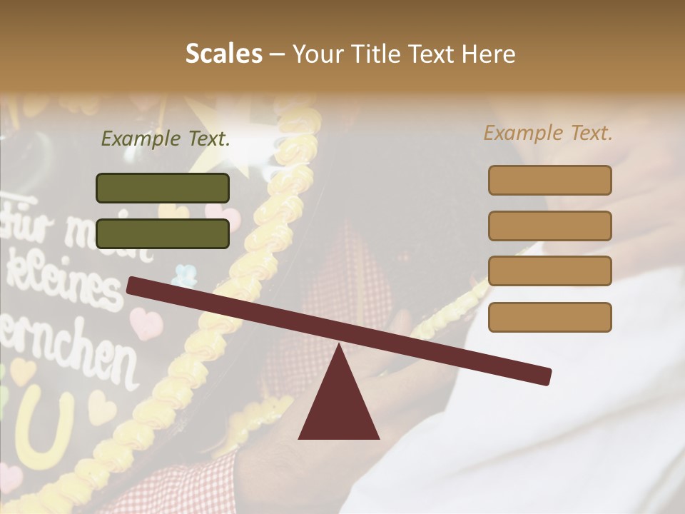 People In Love Are Kissing Near A Chocolate Heart PowerPoint Template