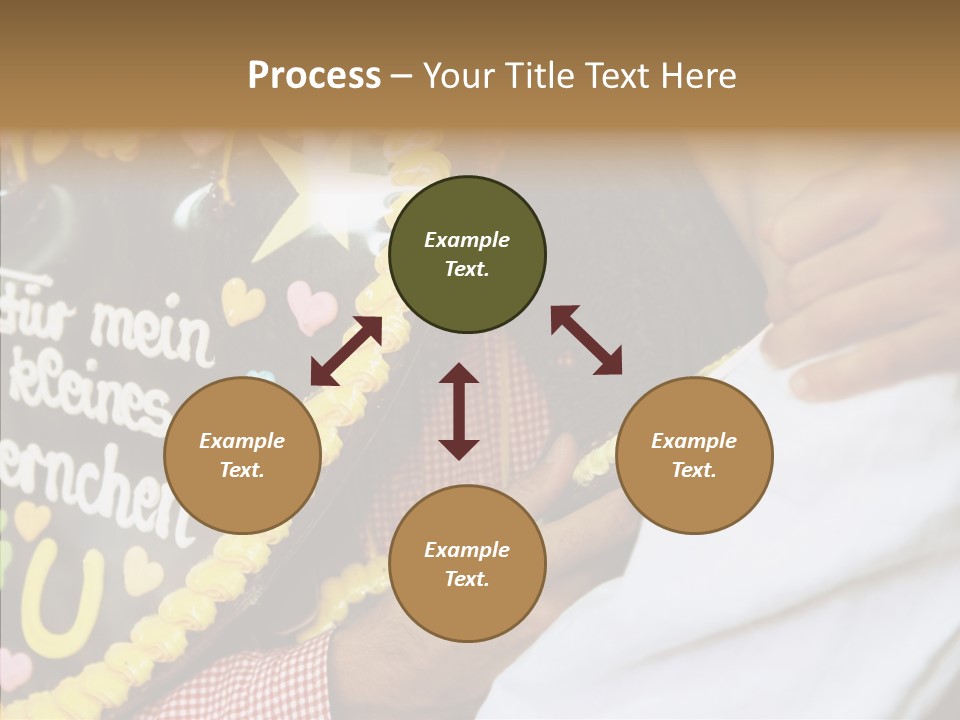 People In Love Are Kissing Near A Chocolate Heart PowerPoint Template