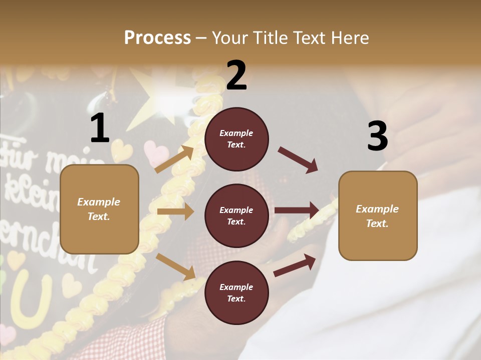 People In Love Are Kissing Near A Chocolate Heart PowerPoint Template