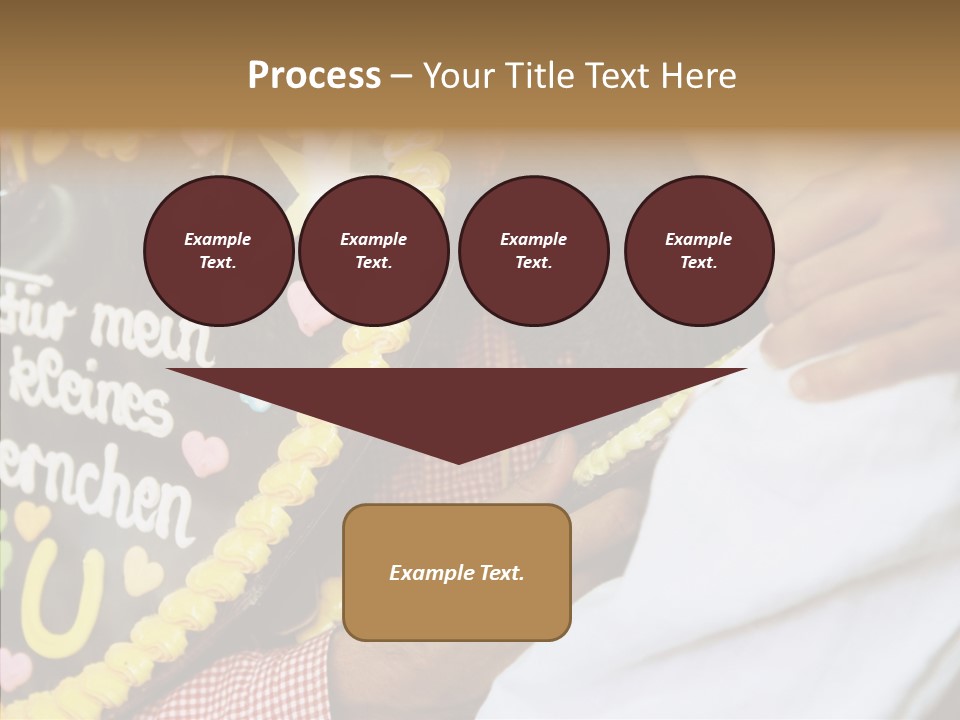 People In Love Are Kissing Near A Chocolate Heart PowerPoint Template