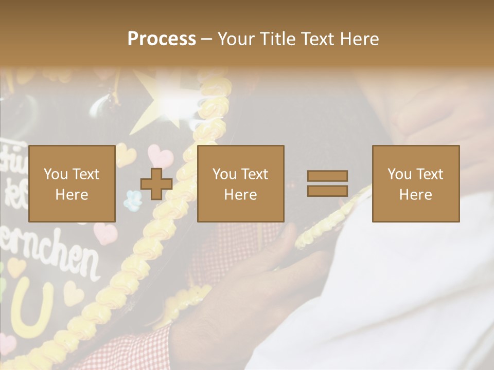 People In Love Are Kissing Near A Chocolate Heart PowerPoint Template