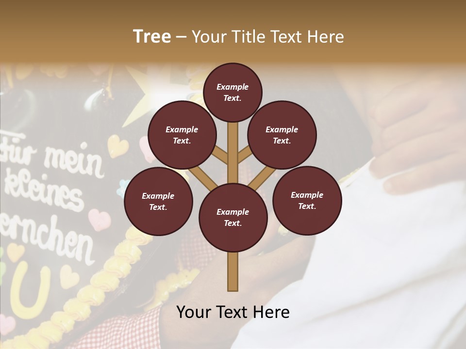 People In Love Are Kissing Near A Chocolate Heart PowerPoint Template